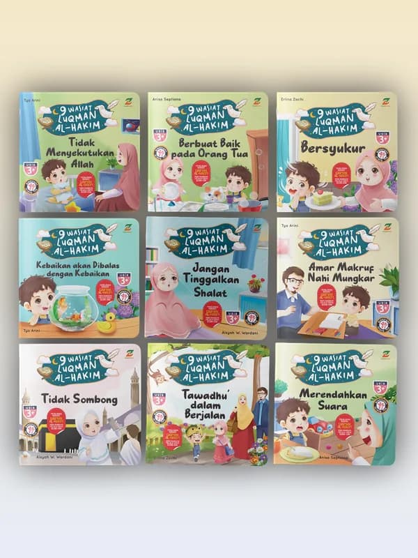 Sampul buku 9 Wasiat Luqman Al Hakim