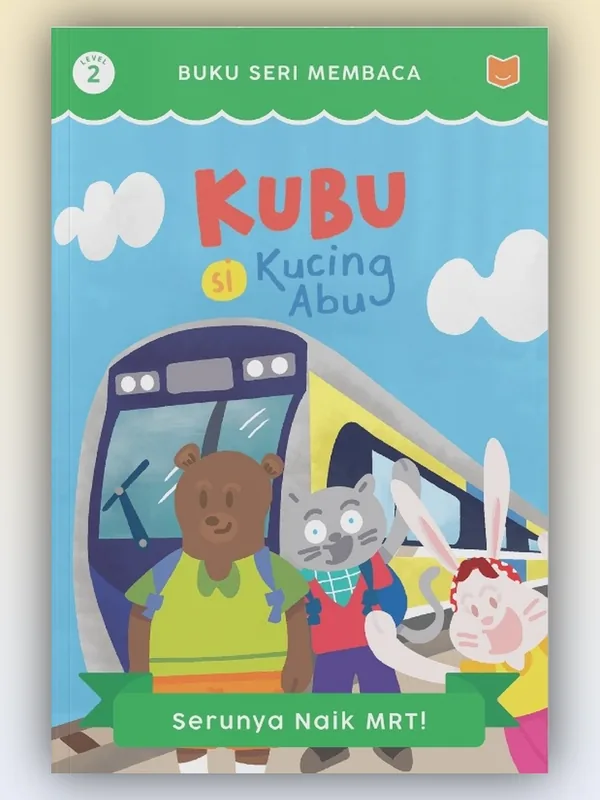 Sampul buku Kubu Si Kucing Abu: Serunya Naik MRT!