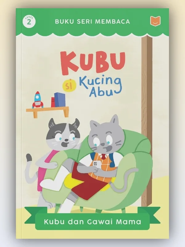 Sampul buku Kubu Si Kucing Abu: Kubu dan Gawai Mama