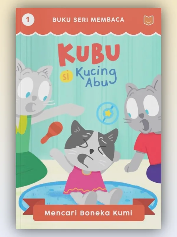 Sampul buku Kubu Si Kucing Abu: Mencari Boneka Kumi