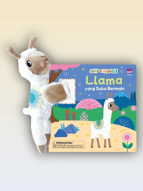 Sampul buku Snap & Snuggle: Llama yang Suka Bermain