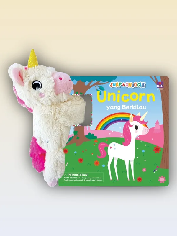 Sampul buku Snap & Snuggle: Unicorn yang Berkilau