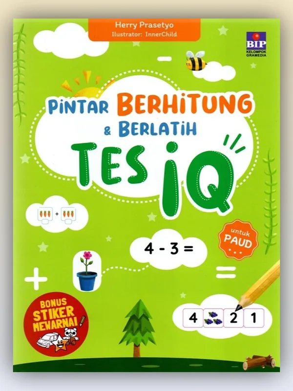 Sampul buku Pintar Berhitung & Berlatih Tes Iq