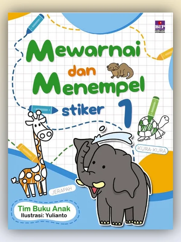 Sampul buku Mewarnai dan Menempel Stiker 1