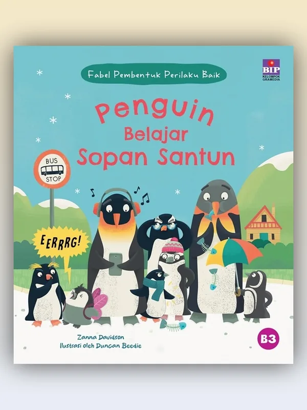 Sampul buku Fabel Pembentuk Perilaku Baik: Penguin Belajar Sopan Santun