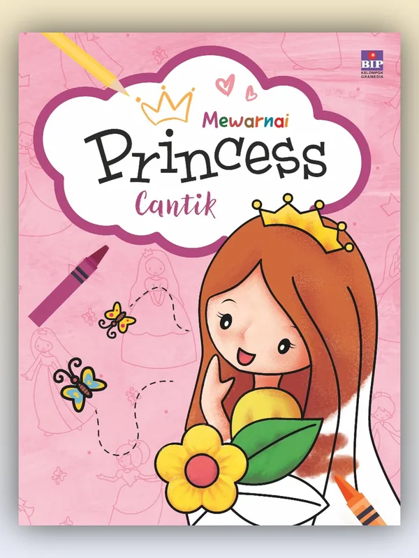 Sampul buku Mewarnai Princess Cantik: Merah Muda