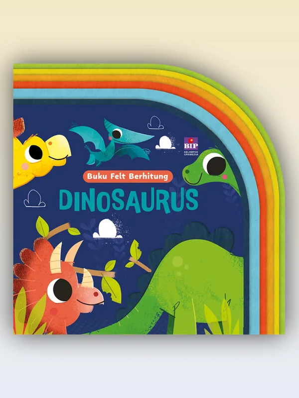 Sampul buku Buku Felt Berhitung: Dinosaurus
