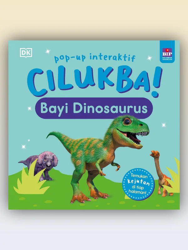 Sampul buku Pop up Interaktif Cilukba! Bayi Dinosaurus