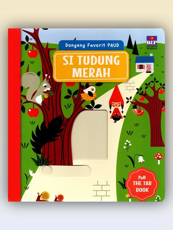 Sampul buku Dongeng Favorit PAUD: Gadis Bertudung Merah (Boardbook Mekanik)