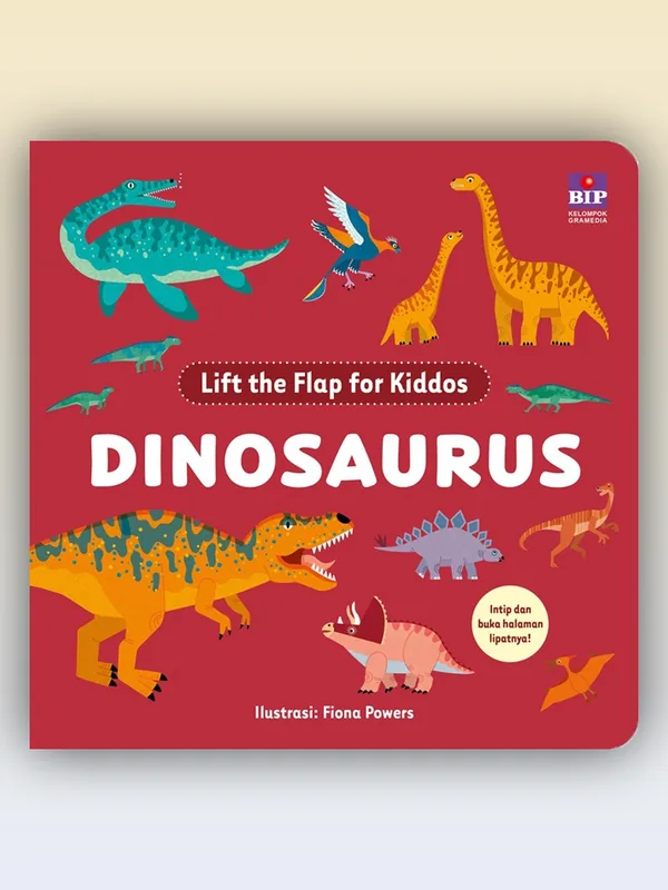Sampul buku Lift the Flap for Kiddos: Dinosaurus