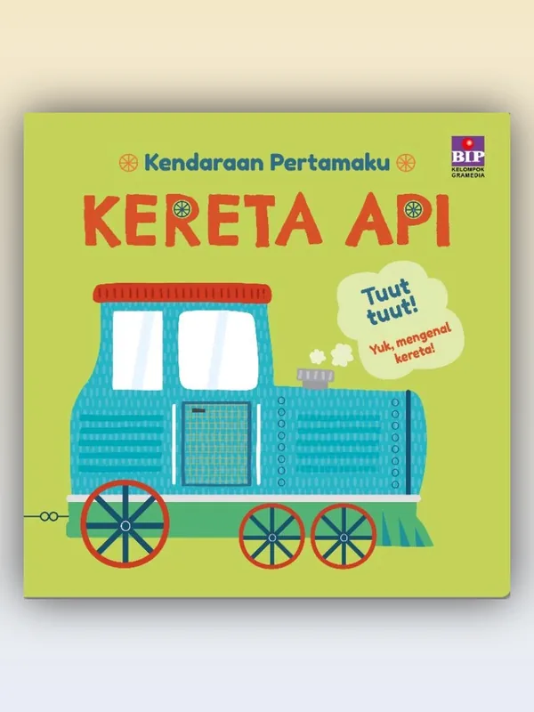 Sampul buku Boardbook Seri Kendaraan Pertamaku: Kereta Api