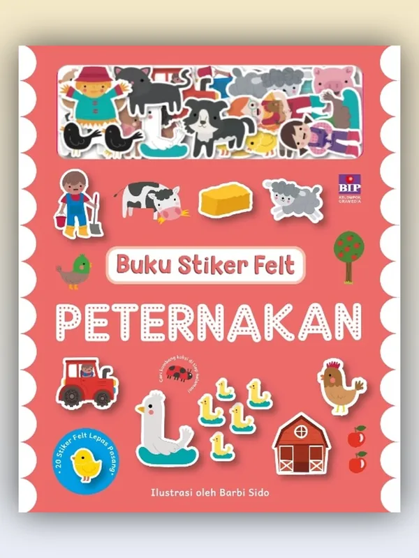 Sampul buku Buku Stiker Felt: Peternakan