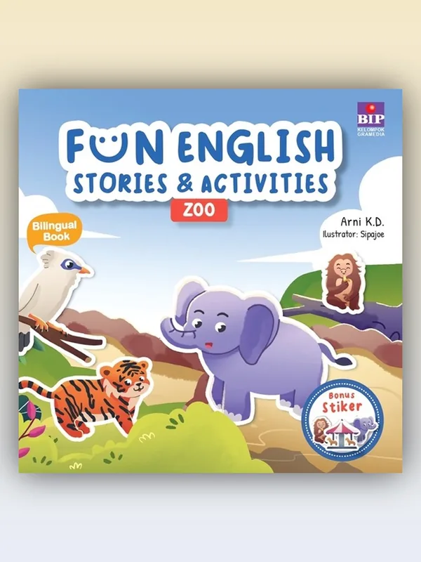 Sampul buku Fun English Stories & Activity : Zoo