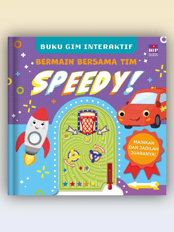 Sampul buku Buku Interaktif Gim: Bermain Bersama Tim Speedy!