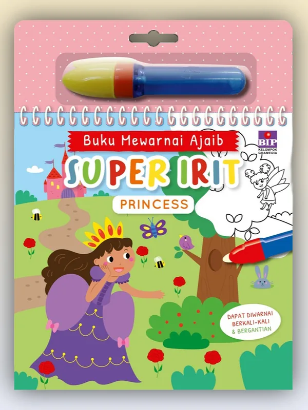 Sampul buku Buku Mewarnai Ajaib Super Irit: Princess