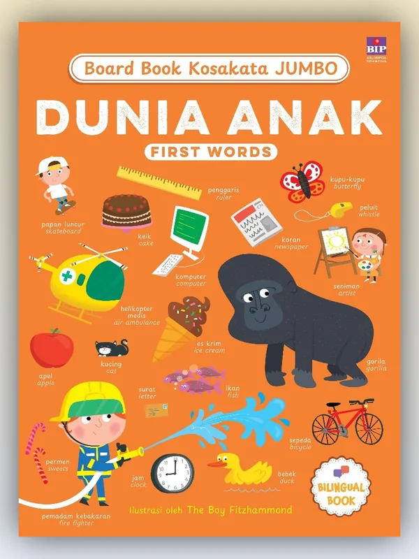 Sampul buku Board Book Kosakata Jumbo: Dunia Anak (First Words)