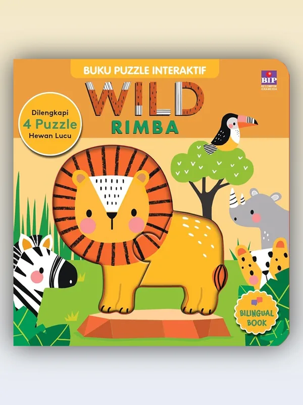 Sampul buku Buku Puzzle Interaktif: Wild (Rimba)