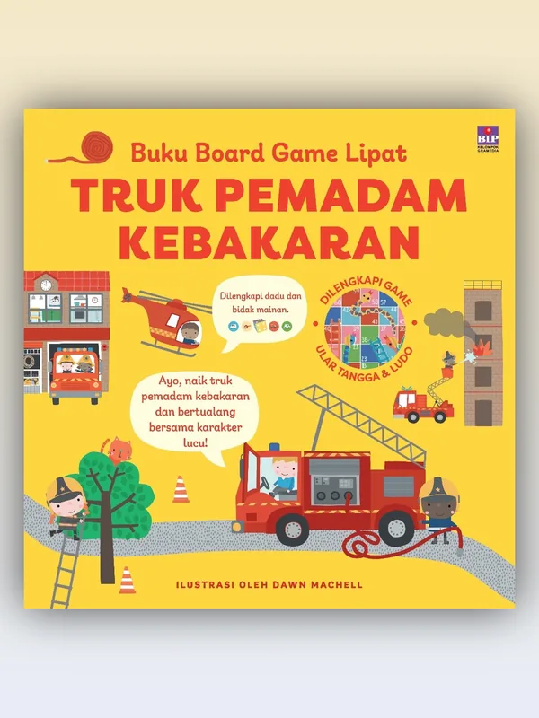 Sampul buku Buku Board Game Lipat - Truk Pemadam Kebakaran
