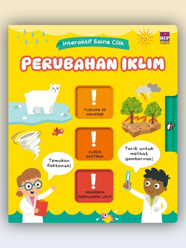 Sampul buku Interaktif Sains Cilik: Perubahan Iklim