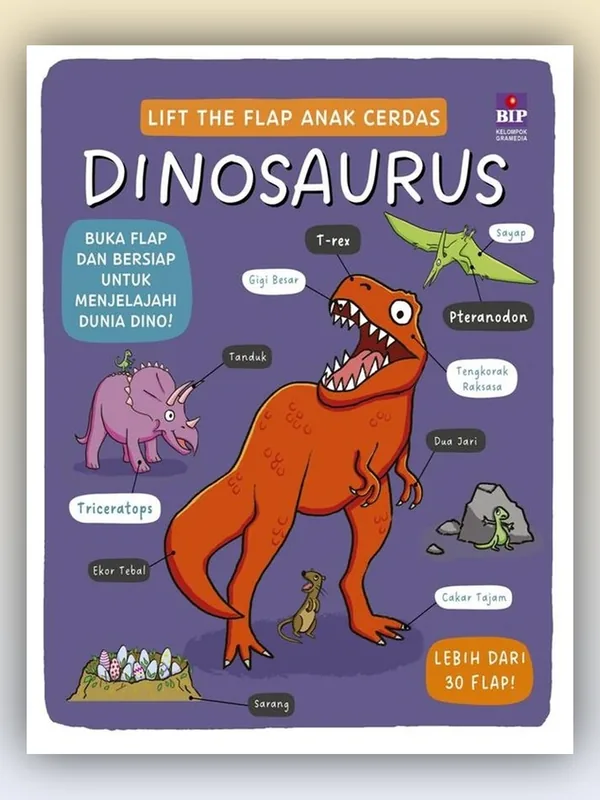 Sampul buku Lift the Flap Anak Cerdas: Dinosaurus