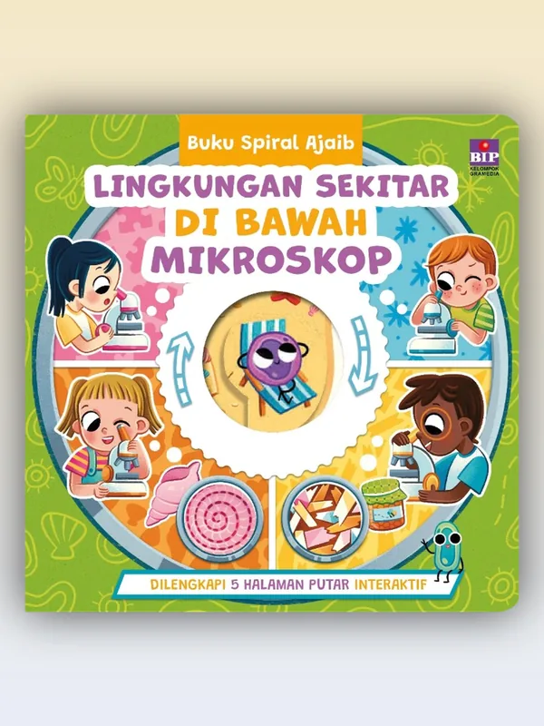 Sampul buku Buku Spiral Ajaib: Lingkungan Sekitar di Bawah Mikroskop
