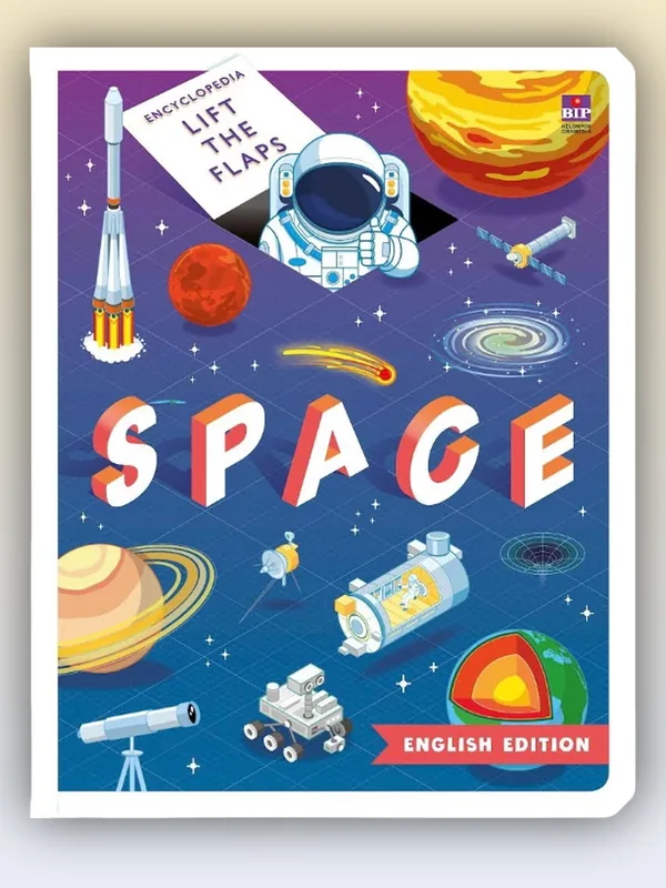 Sampul buku Encyclopedia Lift the Flaps Space (English Edition)