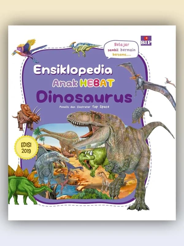 Sampul buku Ensiklopedia Anak Hebat: Dinosaurus (2019)