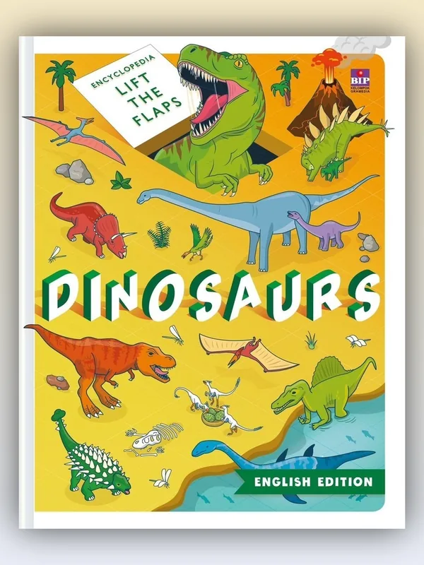 Sampul buku Ensiklopedia Lift the Flaps: Dinosaurs (English Edition)