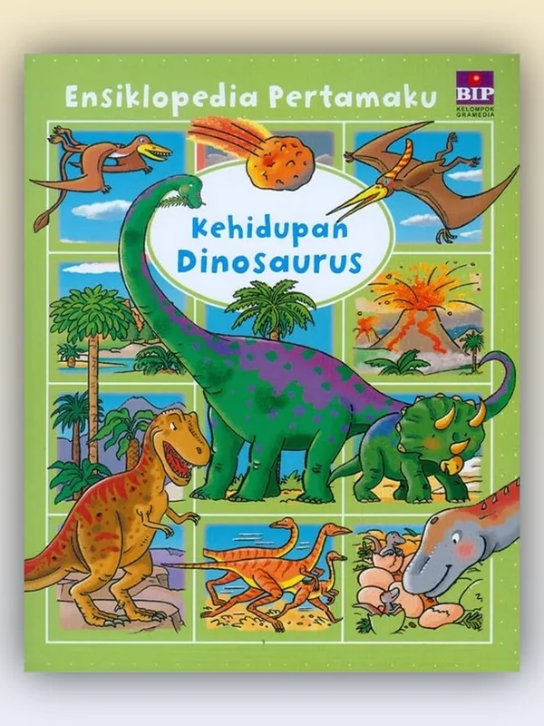 Sampul buku Ensiklopedia Pertamaku: Kehidupan Dinosaurus
