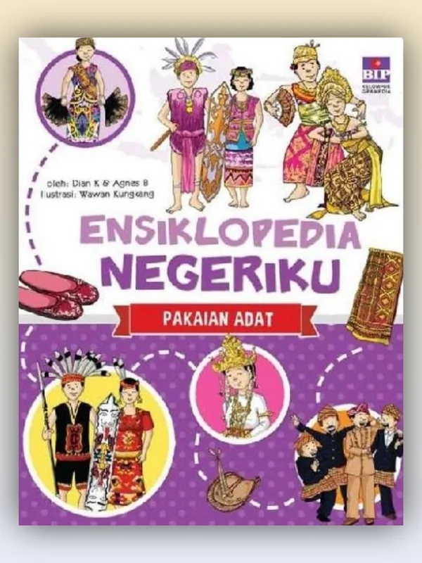 Sampul buku Ensiklopedia Negeriku Pakaian Adat