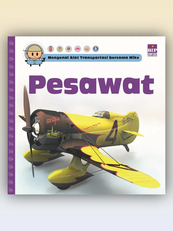Sampul buku Mengenal Alat Transportasi Bersama Mike: Pesawat
