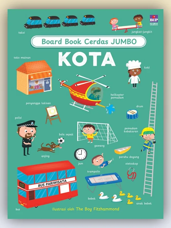 Sampul buku Board Book Cerdas Jumbo: Kota