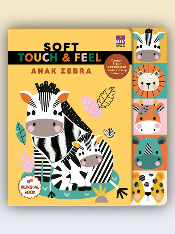 Sampul buku Soft Touch & Feel: Anak Zebra