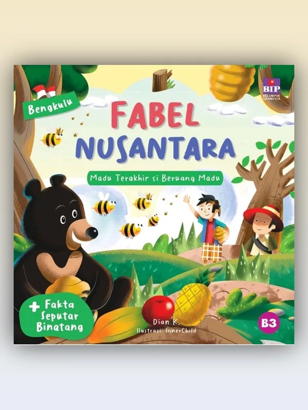 Sampul buku Seri Fabel Nusantara Bengkulu: Madu Terakhir Si Beruang Madu