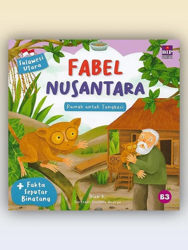 Sampul buku Seri Fabel Nusantara Sulawesi Utara: Rumah untuk Tangkasi