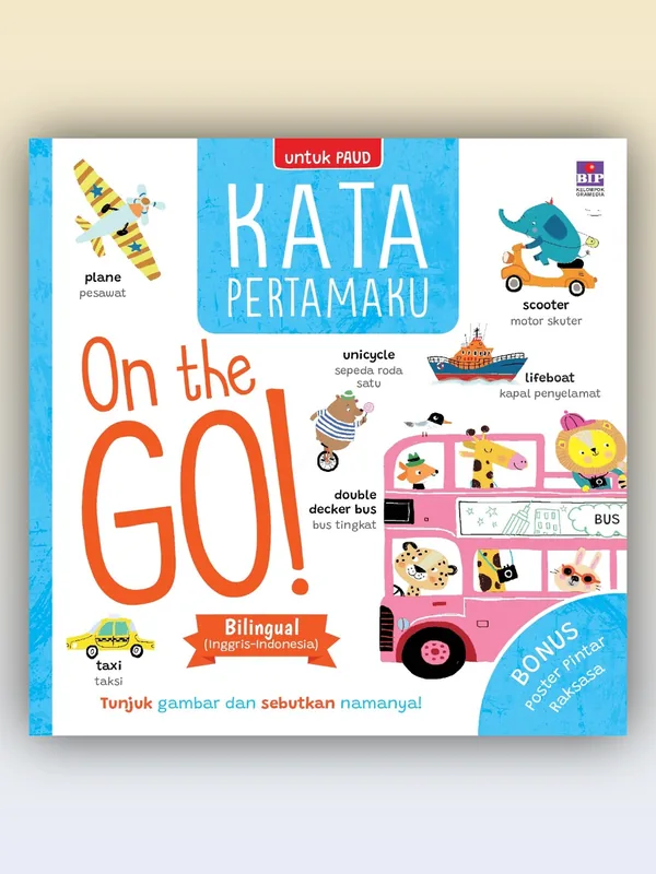 Sampul buku Kata Pertamaku: On the Go!
