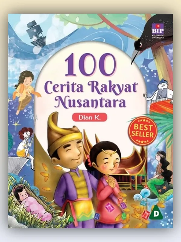 Sampul buku 100 Cerita Rakyat Nusantara (Edisi 2023)