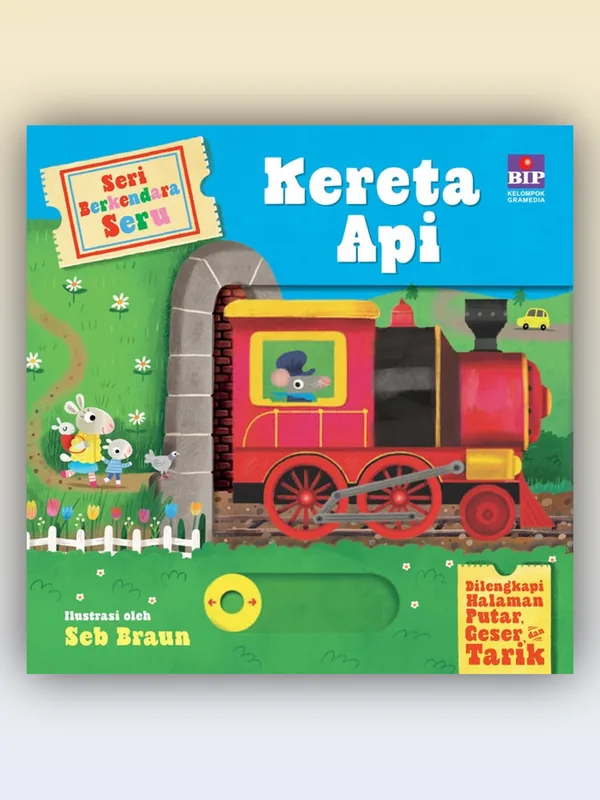 Sampul buku Seri Berkendara Seru: Kereta Api
