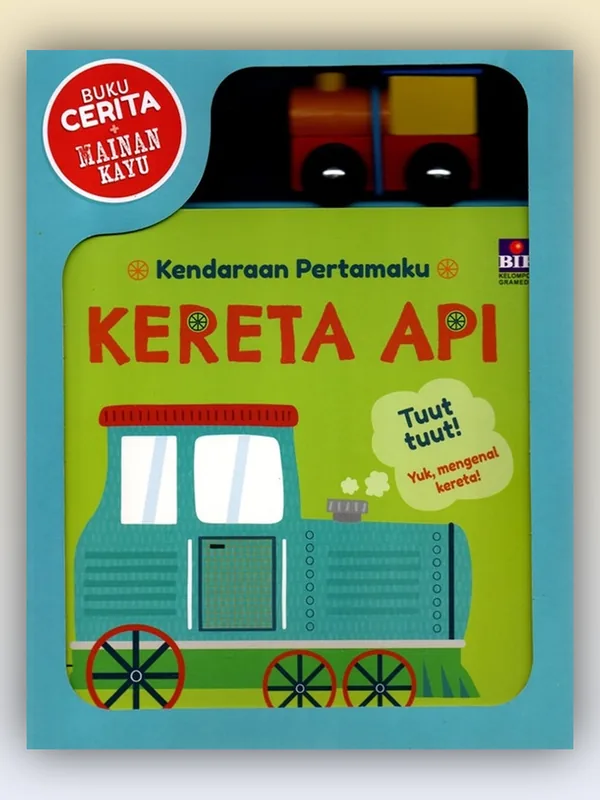 Sampul buku Kendaraan Pertamaku: Kereta Api