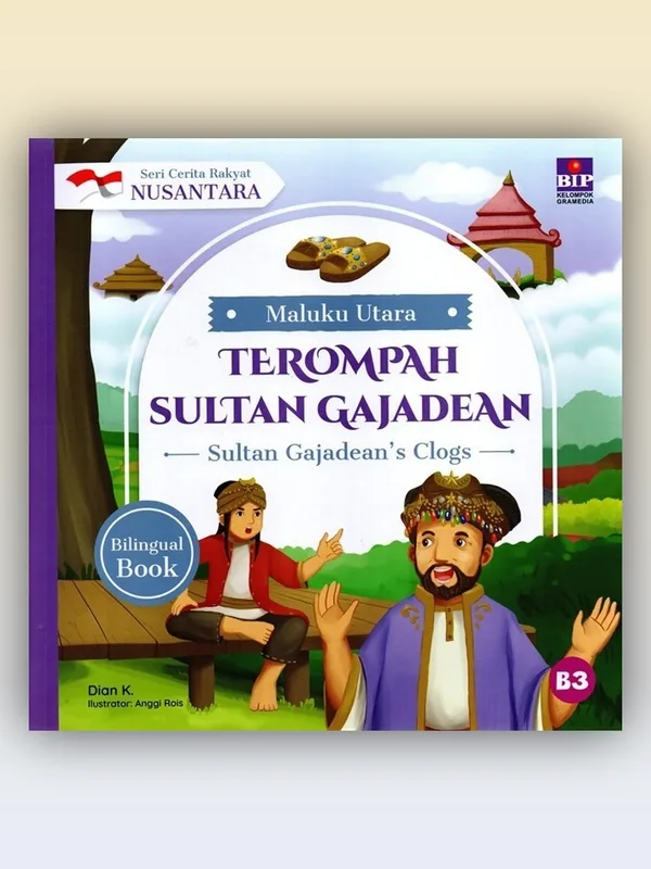 Sampul buku Seri Cerita Rakyat Nusantara : Maluku Utara - Terompah Sultan Gajadean
