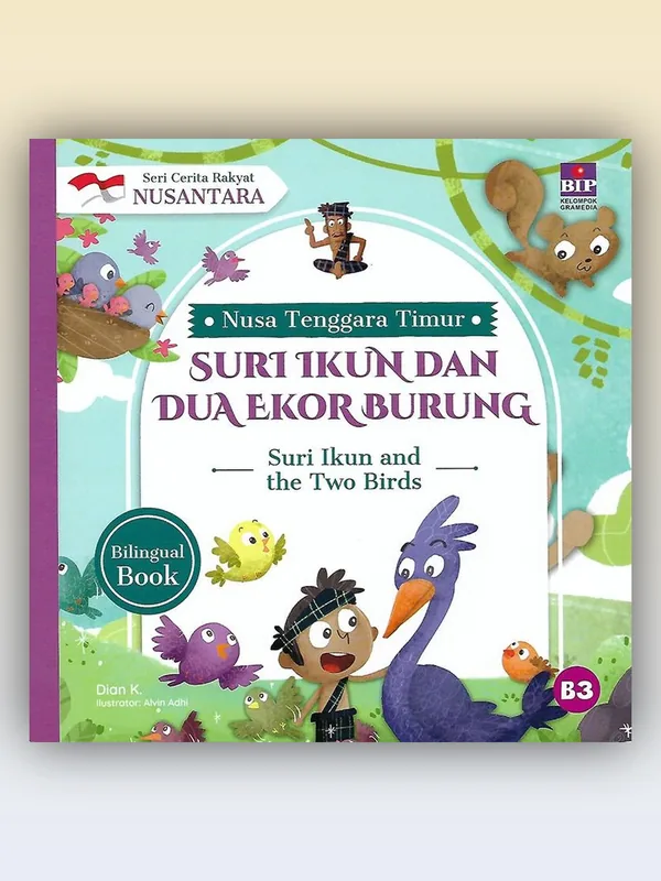 Sampul buku Seri Cerita Rakyat Nusantara NTT: Suri Ikun dan Dua Ekor Burung