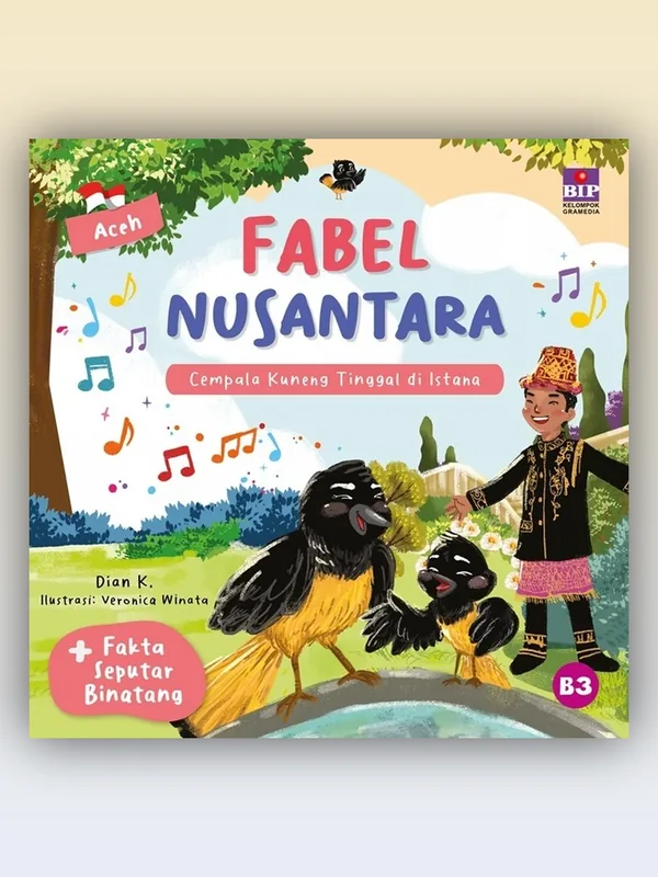 Sampul buku Fabel Nusantara Aceh: Cempala Kuneng Tinggal di Istana