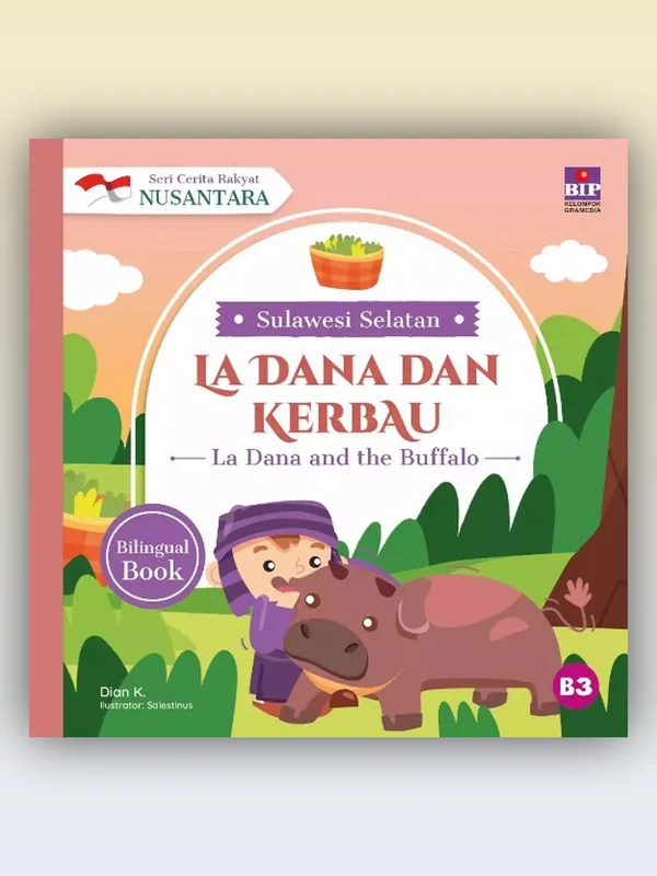 Sampul buku Seri Cerita Rakyat Nusantara Sulawesi Selatan: La Dana dan Kerbau