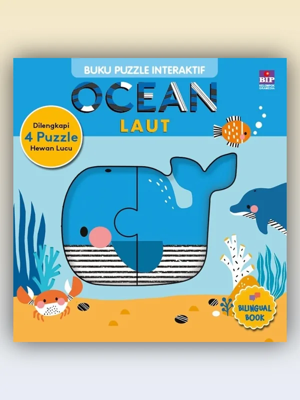 Sampul buku Buku Puzzle Interaktif: Ocean (Laut)