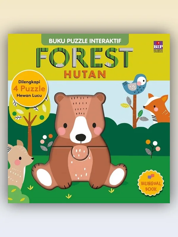 Sampul buku Buku Puzzle Interaktif: Forest (Hutan)
