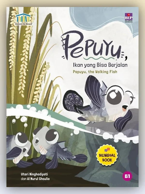Sampul buku Pepuyu, Ikan yang Bisa Terbang (Pepuyu the Walking Fish) Room to Read