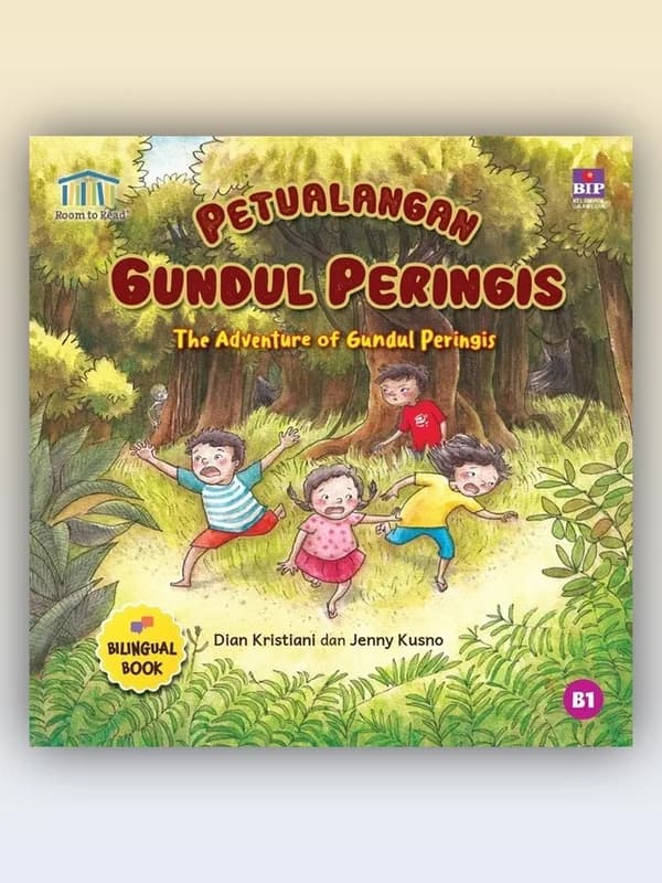 Sampul buku Petualangan Gundul Peringis (The Adventure of Gundul Peringis) Room to Read