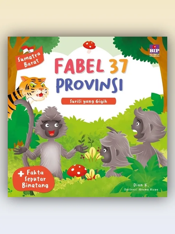 Sampul buku Fabel 37 Provinsi - Sumatra Barat: Surili yang Gigih