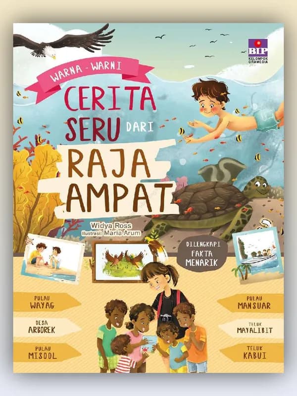 Sampul buku Warna Warni Cerita Seru dari Raja Ampat