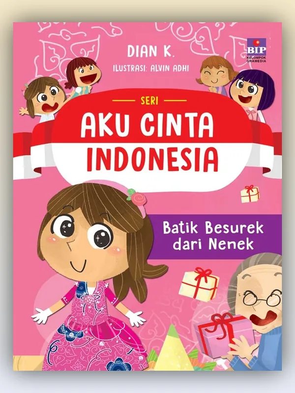 Sampul buku Seri Aku Cinta Indonesia: Batik Besurek dari Nenek